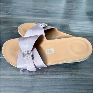 Women's metallic pink Sandals- size 8